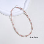 925 Sterling Silver 6mm Pearl Necklace Bead
