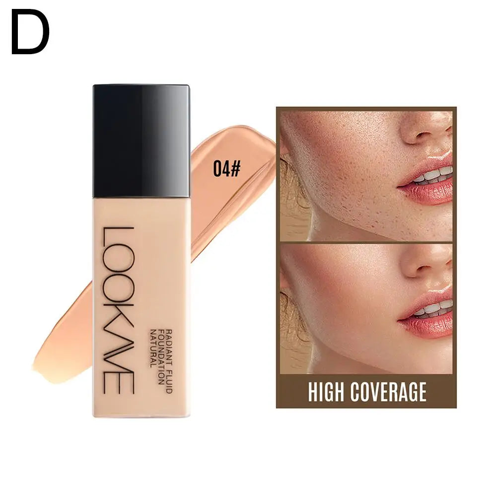 LOOKAVE Liquid Foundation Long Lasting Full Coverage Matte Cream CC