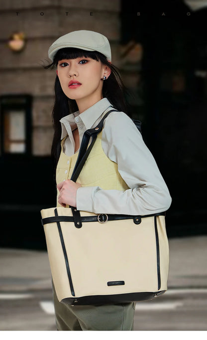 BAGSMART Tote Bags University Bag Woman Eco Canvas Hand Bags for Women Korean Women's Shoulder Bag Travel Large Female Handbags