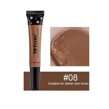 Concealer Cream Light Thin Delicate Liquid Foundation Makeup 6 Color Matte Liquid Foundation Efficient Waterproof Sweat Proof