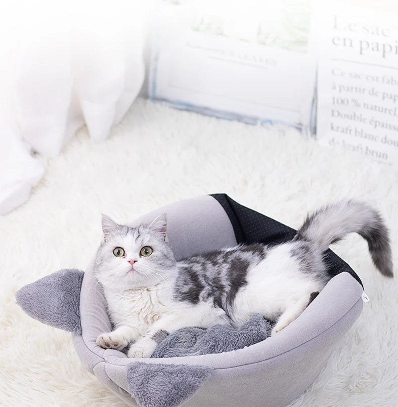 New Deep Sleep Comfort In Winter Cat Bed Iittle Mat Basket Small Dog House Products Pets Tent Cozy Cave Nest Indoor Cama Gato