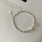 925 Sterling Silver Bracelet Partial Pearls Knots Bracelets for Women Fashion Luxury Design Bead Charm Bracelet Party Jewelry - Imbasat