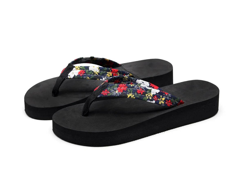 Women's Summer Fashion EVA Slipper Bohemian Satin Ribbon Female Flip Flop 2023 Bronzing Beach Simple Leisure Women Shoes - Imbasat