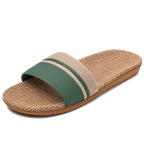 Flat Slippers Linen Lightweight Eva Non-Slip Slides