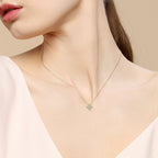 OEVAS Sterling Silver 0.4CT Moissanite Diamond