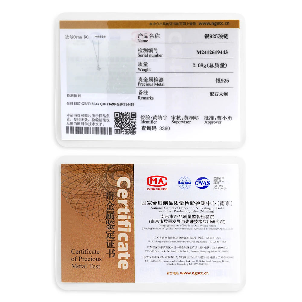 TBCYD 3MM 0.4cttw D Color Clover Necklace