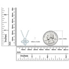 Lnngy Moissanite Four-leaf Flower Pendant Necklace Niche