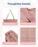 BAGSMART Tote Bag, Puffer Tote Bag