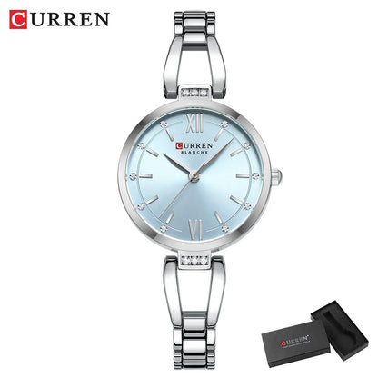 CURREN Luxury Watch For Woman High Quality Diamond Ladies Quartz Watch Waterproof Stainless Steel Women Watches reloj+box