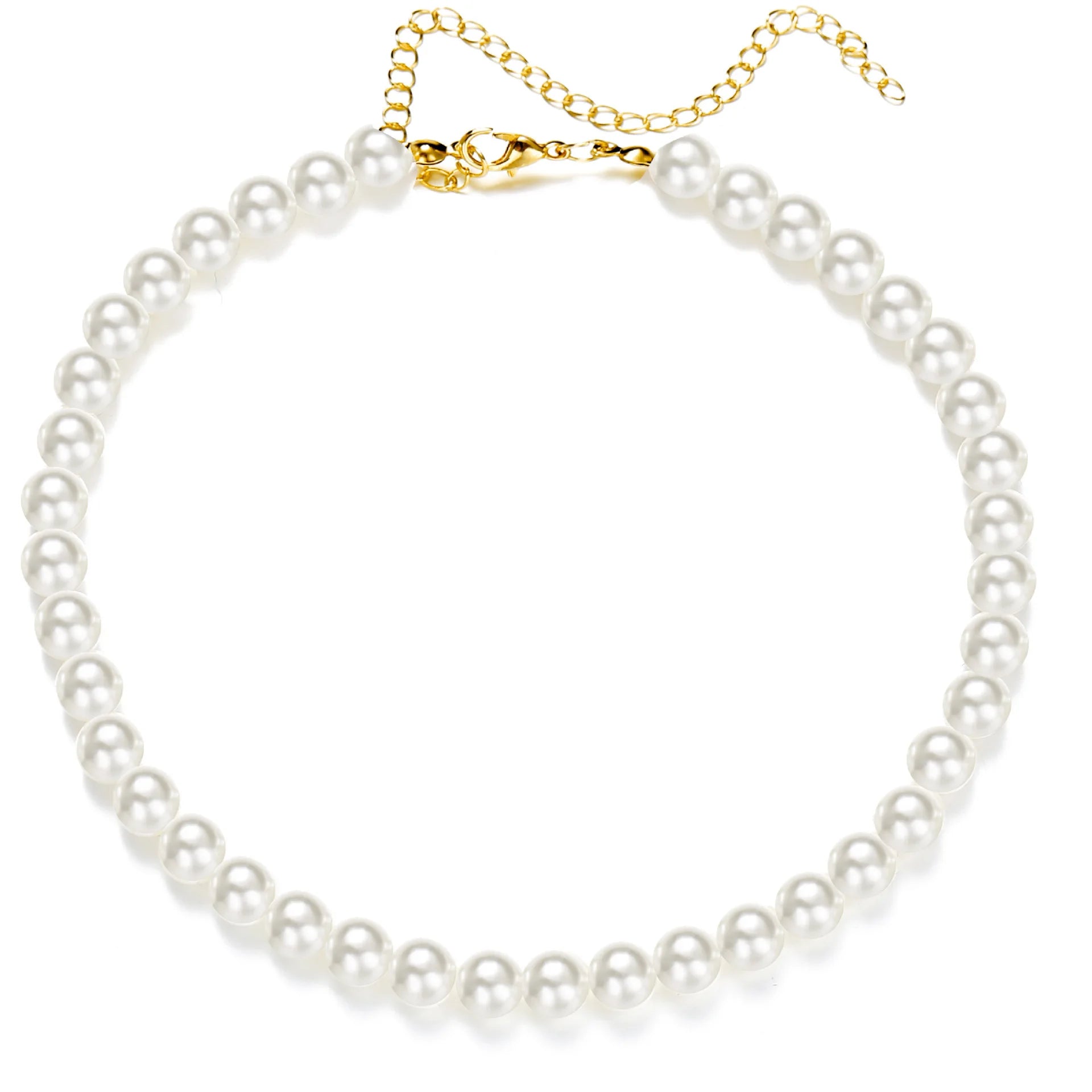 White Pearl Chokers Necklace