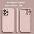 Liquid Silicone iPhone Case Magsafe Magnetic Soft Cover
