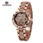 Forsining Skeleton Watch for Women