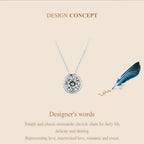 Carat Bazel Moissanite Necklace 925 Sterling Silver