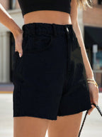 women's summer casual loose denim shorts