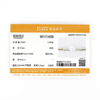 18k Gold Plated Wedding Ring 1.0CT D Color Moissanite Solitaire Ring