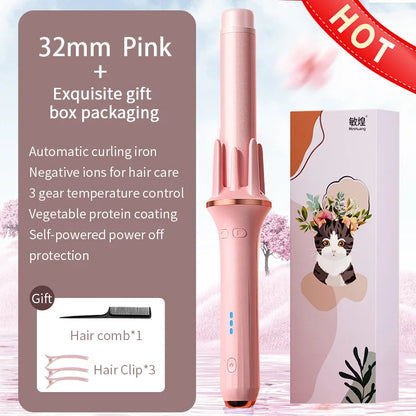 Hair Curler 28/32mm Automatic Hair Curler Large Wave Curling Iron Tongs Temperature Adjustable Anion Fast Heating Styling Curler