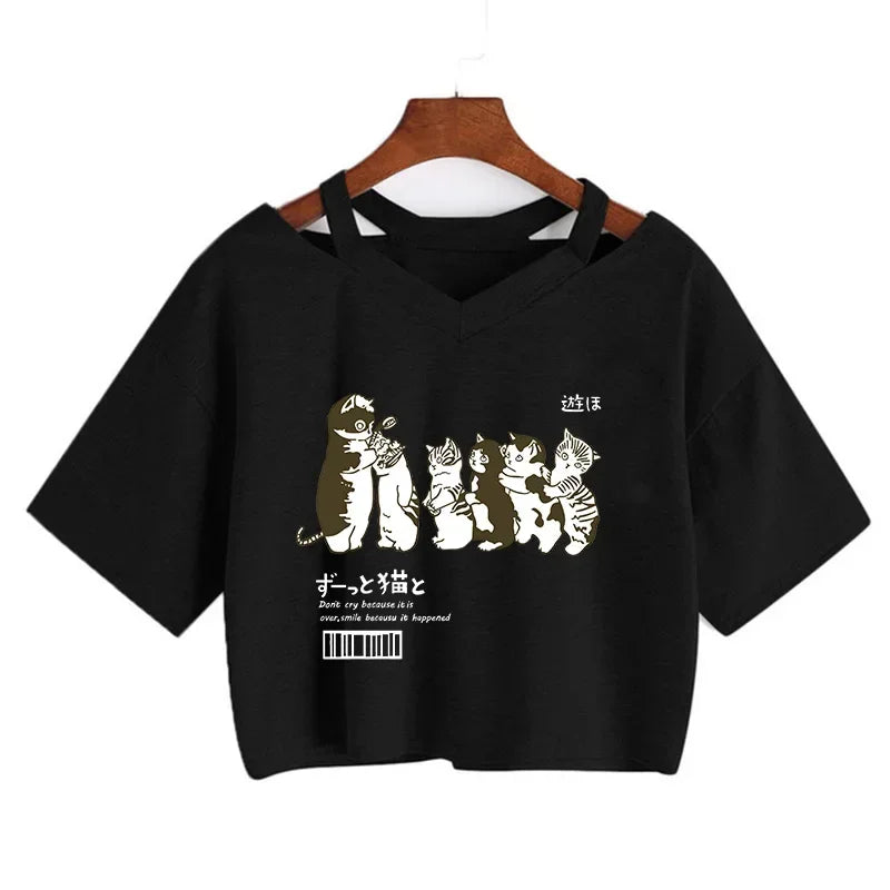 Ulzzang Aesthetic Crop Top