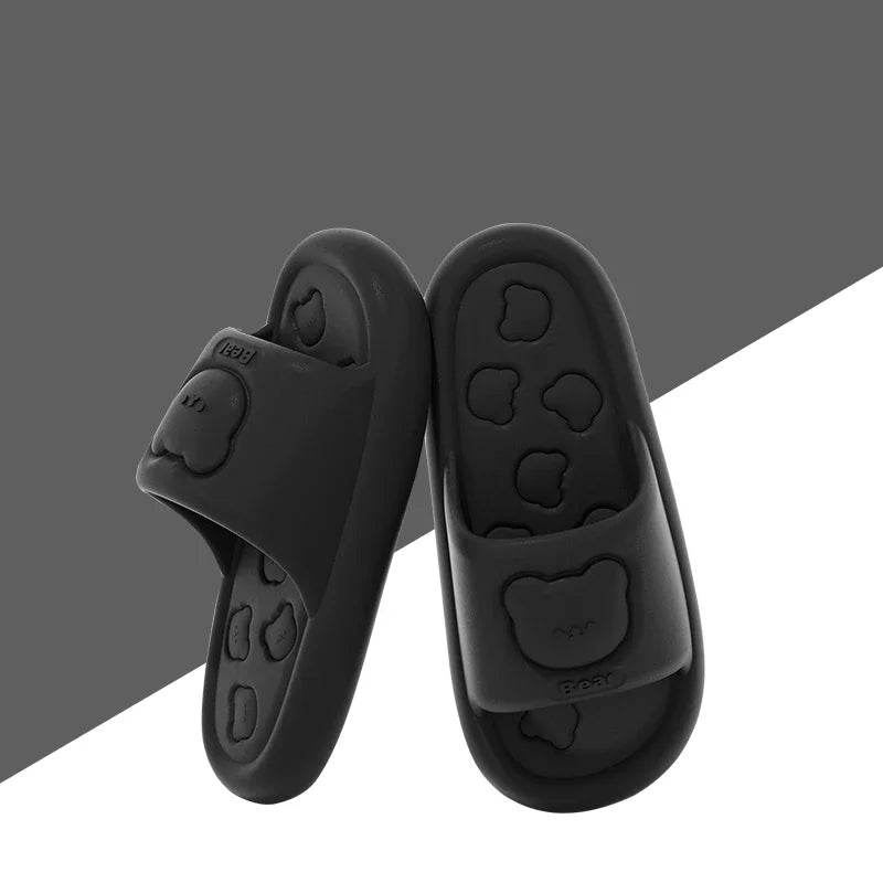 Summer EVA Soft Soled Women Slippers Indoor Home Casual Flat Flip Flops Bathroom Non-slip Sandals Outdoor Men Beach Slides Shoe - Imbasat