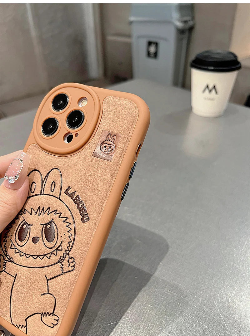 Labubu Handheld Rope Phone Case For IPhone