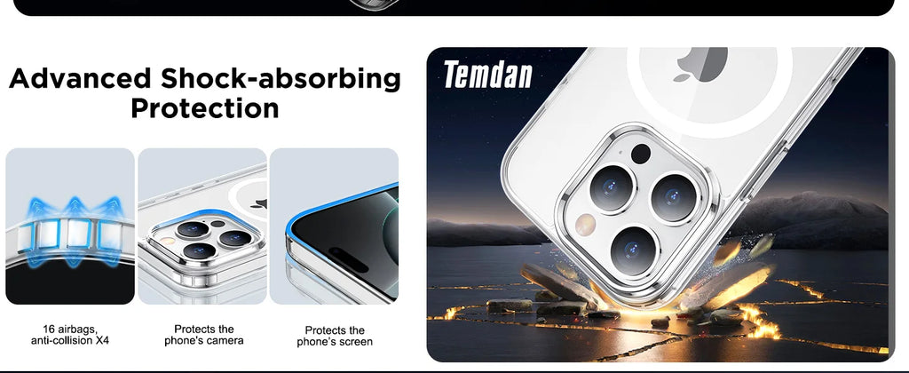 MagSafe Shockproof  Military-Grade Prote