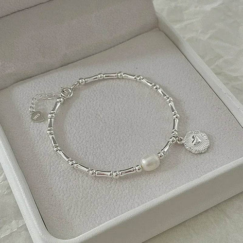 925 Sterling Silver Bracelet Partial Pearls Knots Bracelets for Women Fashion Luxury Design Bead Charm Bracelet Party Jewelry - Imbasat