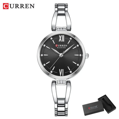 CURREN Luxury Watch For Woman High Quality Diamond Ladies Quartz Watch Waterproof Stainless Steel Women Watches reloj+box