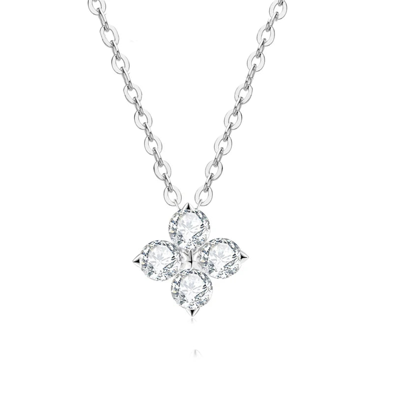 OEVAS Sterling Silver 0.4CT Moissanite Diamond