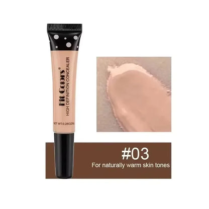 Concealer Cream Light Thin Delicate Liquid Foundation Makeup 6 Color Matte Liquid Foundation Efficient Waterproof Sweat Proof