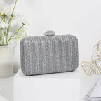 Weave Straw Evening Clutch Bags for Women Summer Party Fashion Shoulder Bags Luxury Purse Hadbags Wedding Bridal Clutches Sac - Imbasat