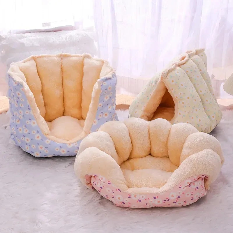 Cats Bed Winter Basket Houses