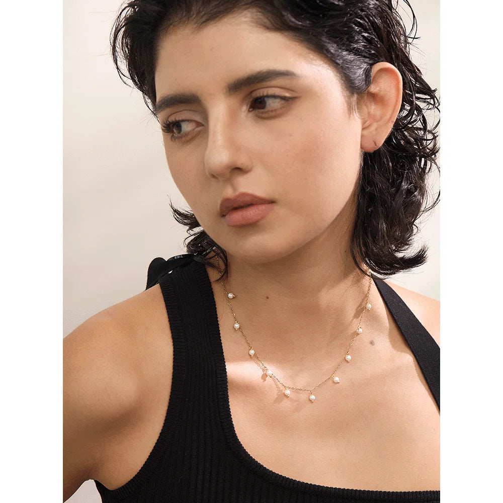 Yhpup Shell Pearls Handmade Necklace