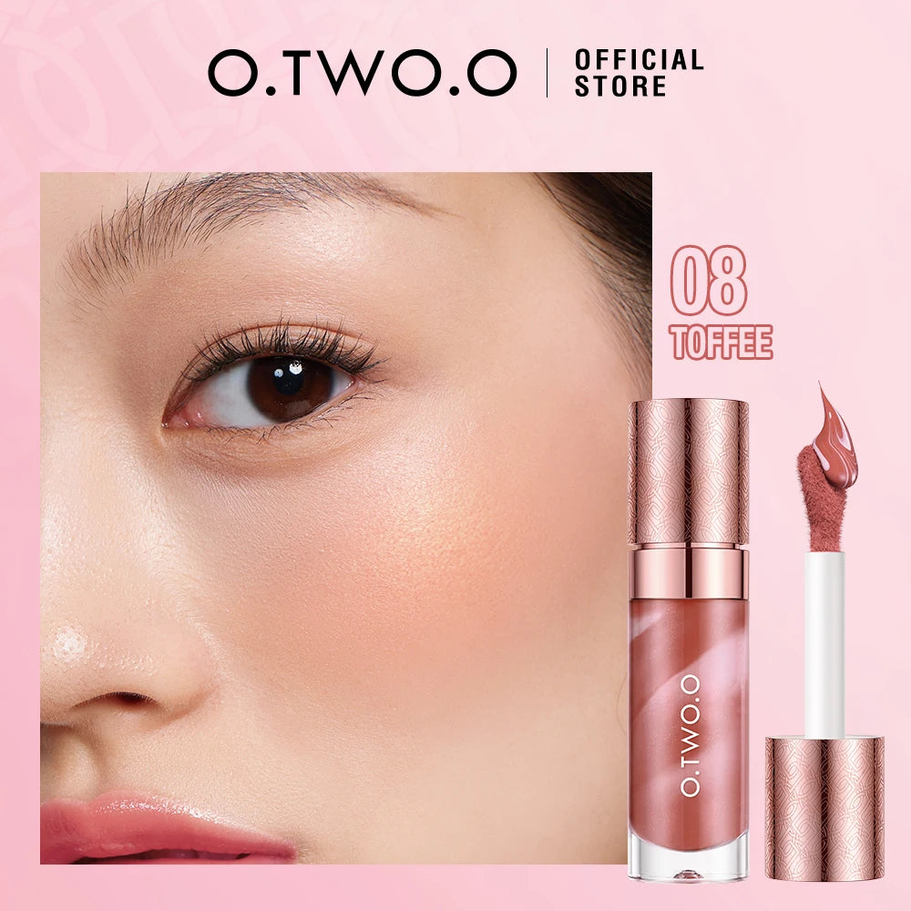 O.TWO.O Liquid Blush Face Blusher Moisturizing Long Lasting