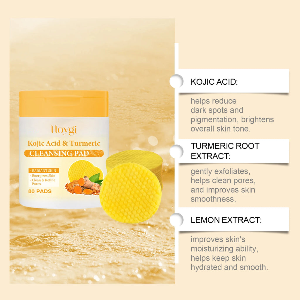 Turmeric Kojic Acid Cleansing Pads