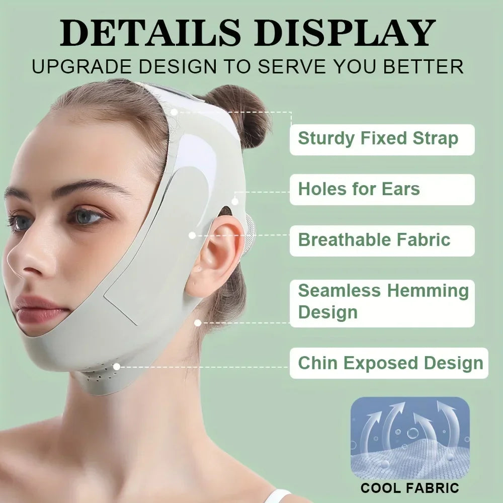 Reusable Face Slimming Bandage V Line Chin Cheek Lift Up Belt Facial Massage Strap Face