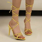 Women Round Toe Strap High-heeled Sandals Women Platform Slippers Female Summer Gold Fashion Sexy Pumps Flip Flops Zapatos Mujer - Imbasat