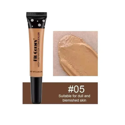 Concealer Cream Light Thin Delicate Liquid Foundation Makeup 6 Color Matte Liquid Foundation Efficient Waterproof Sweat Proof