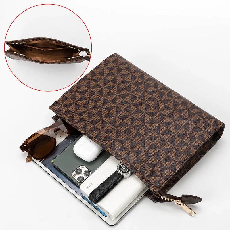 Fashion Men Clutches Bags Luxury Brand High Quality Long Man Wallets for Men Purse Business Male Clutch Bags Designer Man bags - Imbasat
