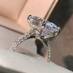 Luxury 5 Carat Oval Cut Ring