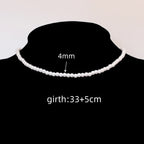 White Pearl Chokers Necklace