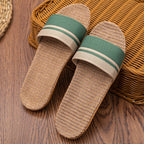 Flat Slippers Linen Lightweight Eva Non-Slip Slides