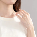 Anziw Full Eternity Bands 2mm Moissanite 925 Sterling Silver