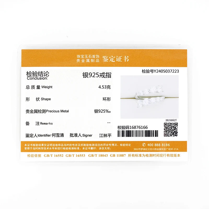 Anziw 3.26cttw Moissanite Sparkling Diamond Band