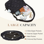 BAGSMART Missnine Quilted Puffer Bag for Women