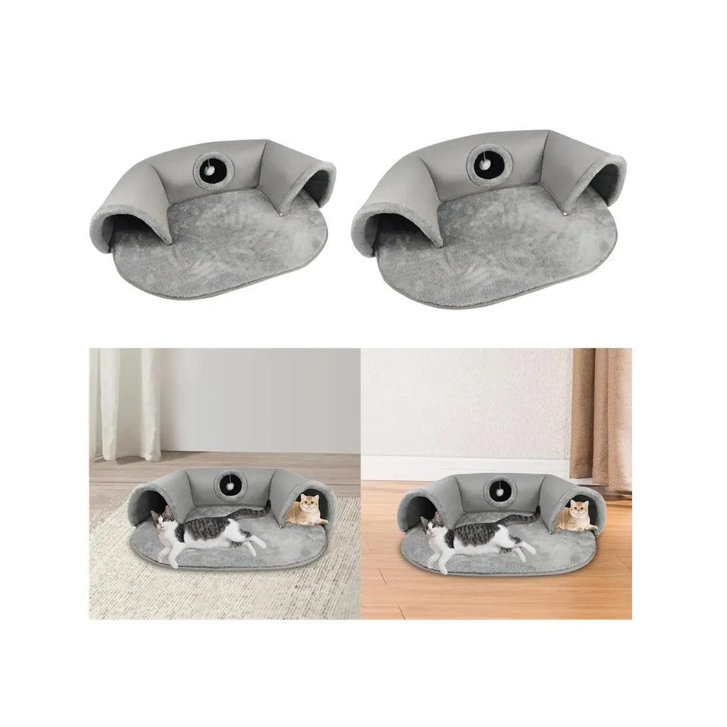 Cats and Puppy Bed Goods Basket