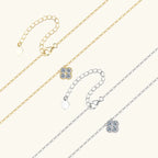 RAPRGOLD GRA Certified Moissanite Clover Pendant