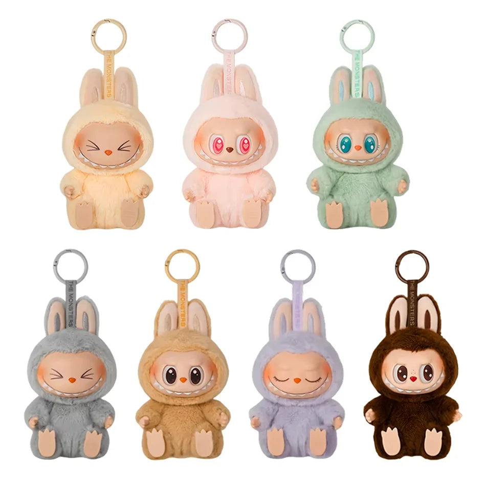 Kawaii Monsters Labubu Have A Seat Series Vinyl Face Doll Model Toy Blind Box Keychain