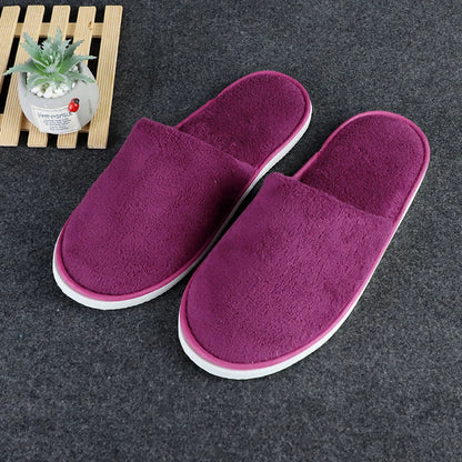 All-inclusive Slippers Men Women Hotel Disposable Slippers Hospitality Travel Comfor Multi-colored Breathable Slides Sandals