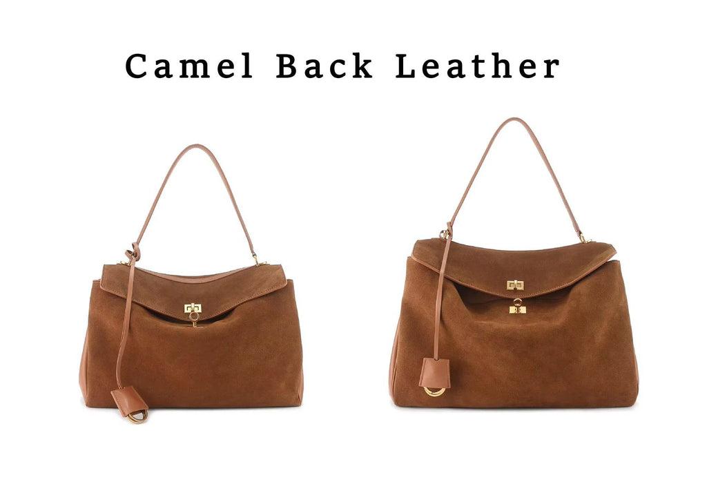 Luxury Brand Rodeo Women Bags Genuine Leather Brown Suede Women Totes Gold Buckle Women Shoulder Bags Fashion Women Handbags - Imbasat