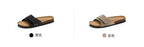 Summer Flat Cork Slipper Softwood Beach Casual Nubuck  Platform Shoes