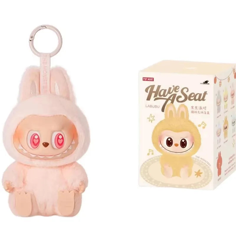 Kawaii Monsters Labubu Have A Seat Series Vinyl Face Doll Model Toy Blind Box Keychain